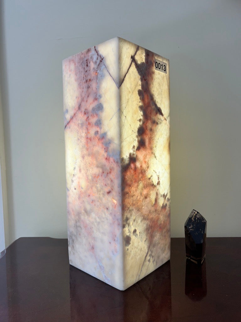 Cherry Blossom Calcite Crystal Lamp image 2