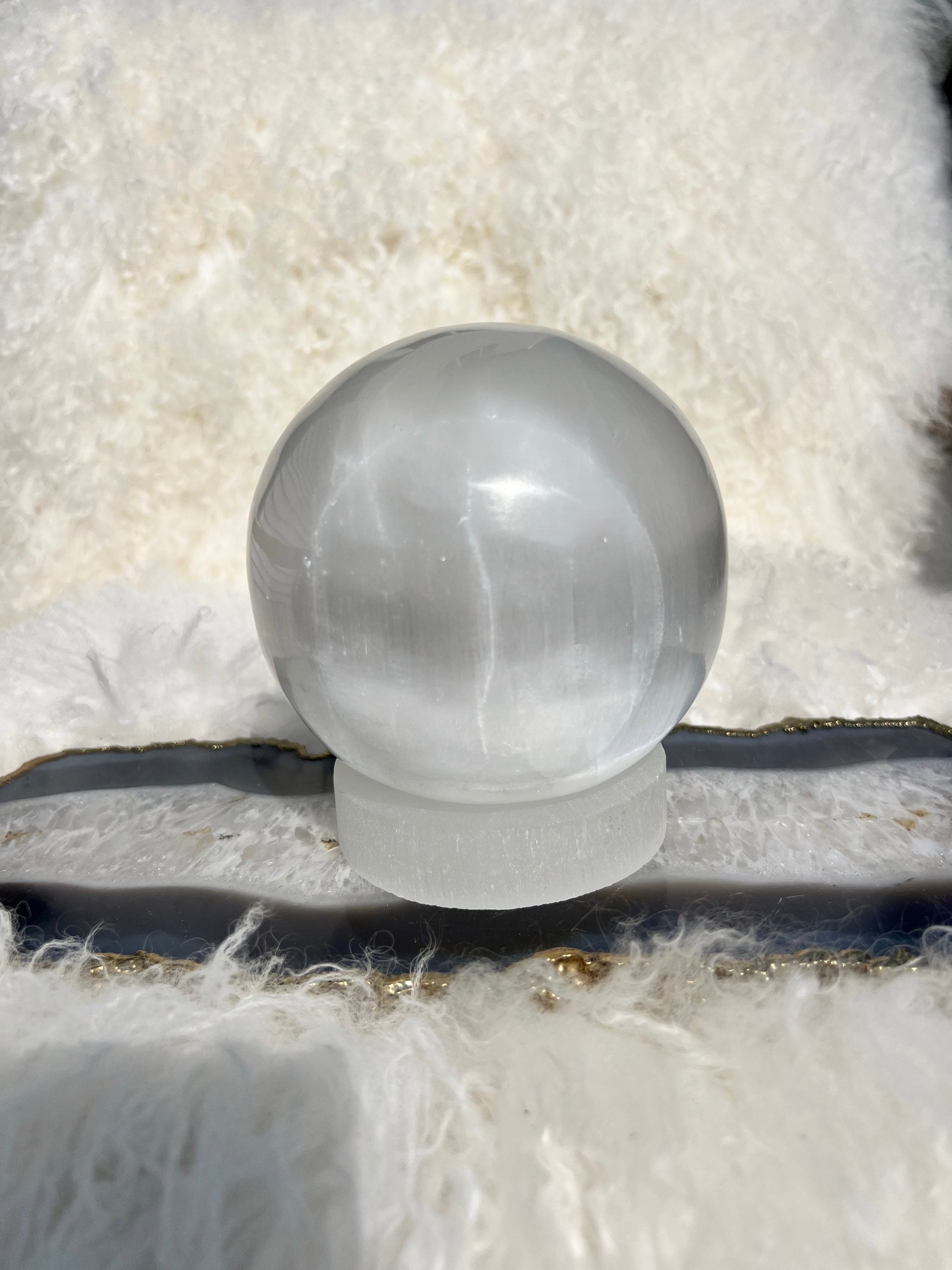 Selenite Moon Lamp image 2