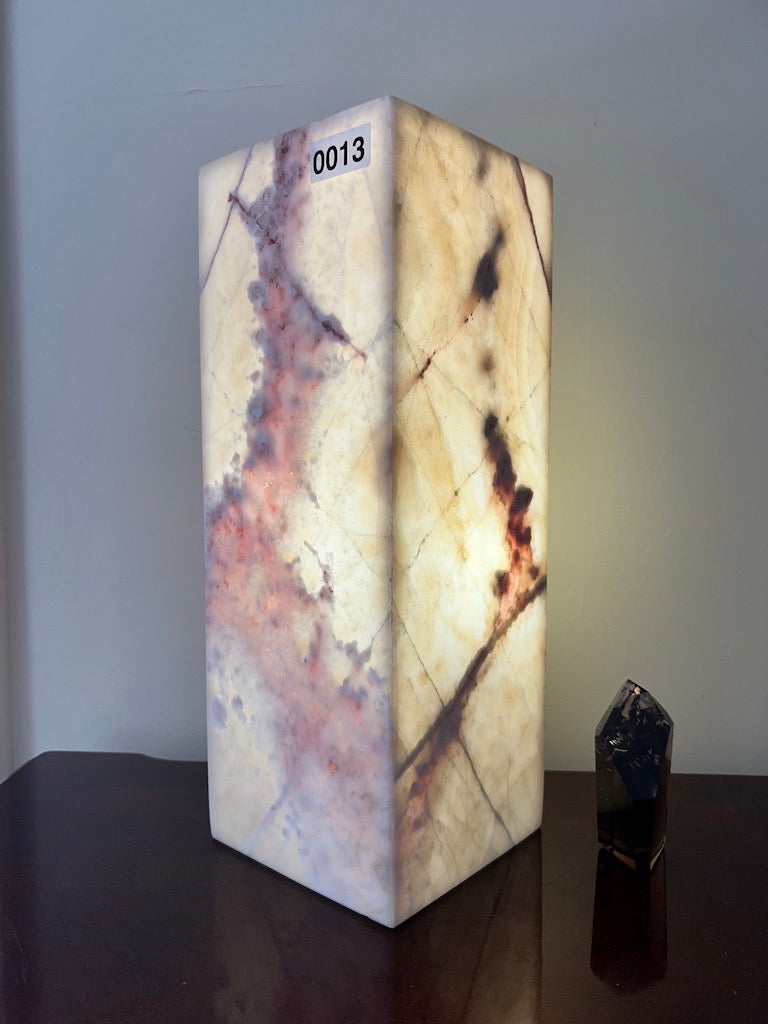 Cherry Blossom Calcite Crystal Lamp image 1