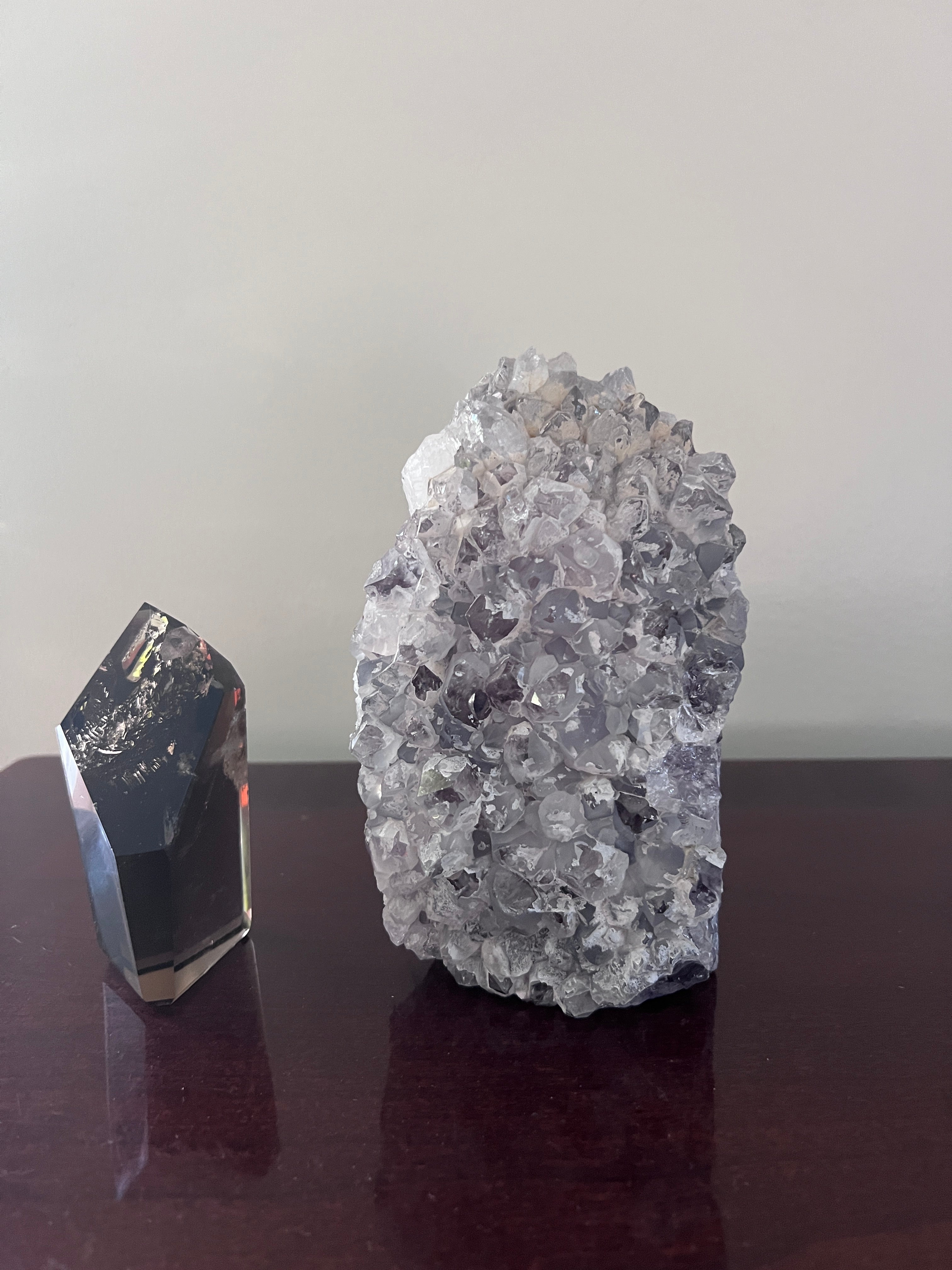 Amethyst Cluster Crystal Lamp image 1