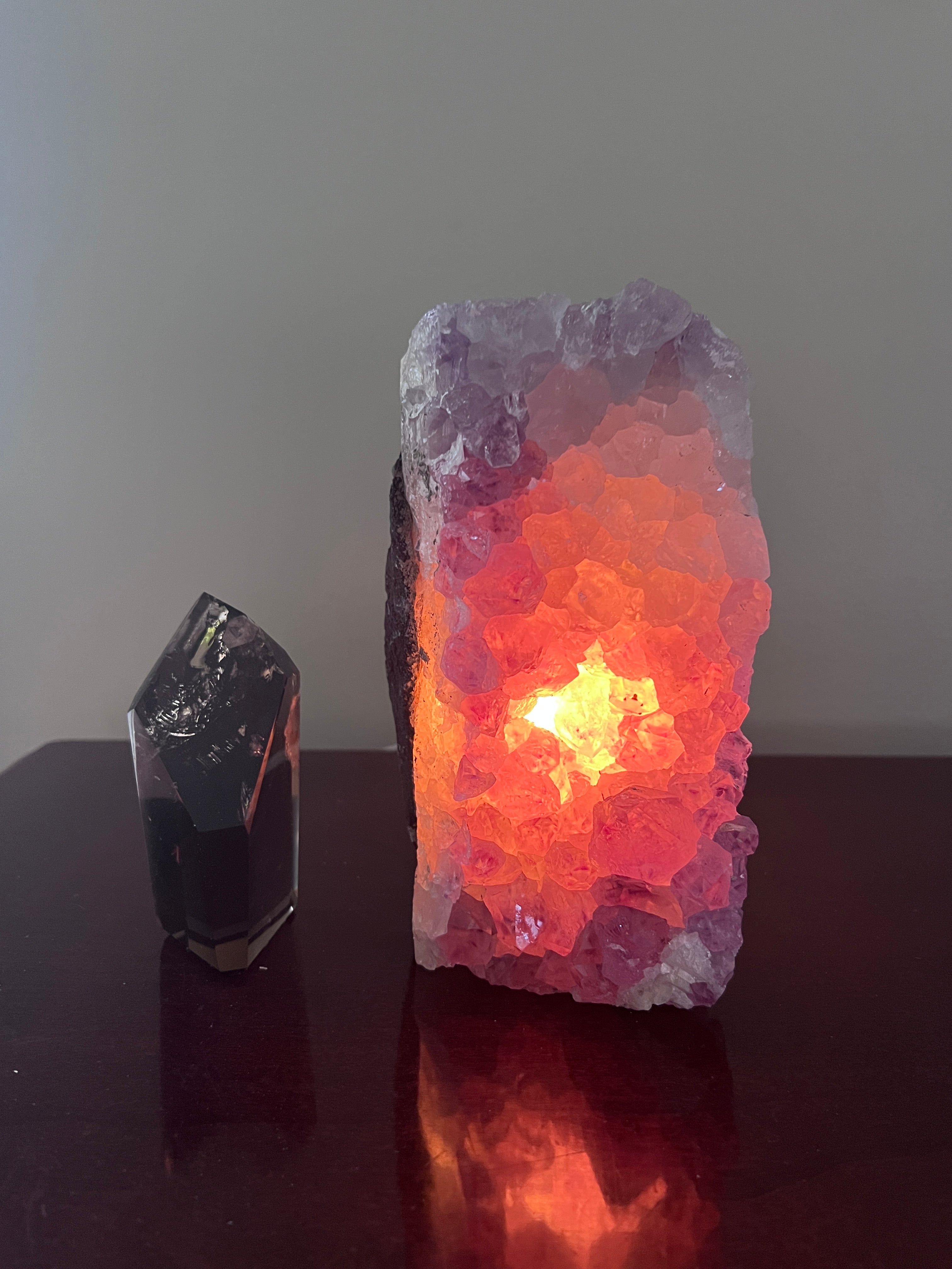 Amethyst Cluster Crystal Lamp image 2