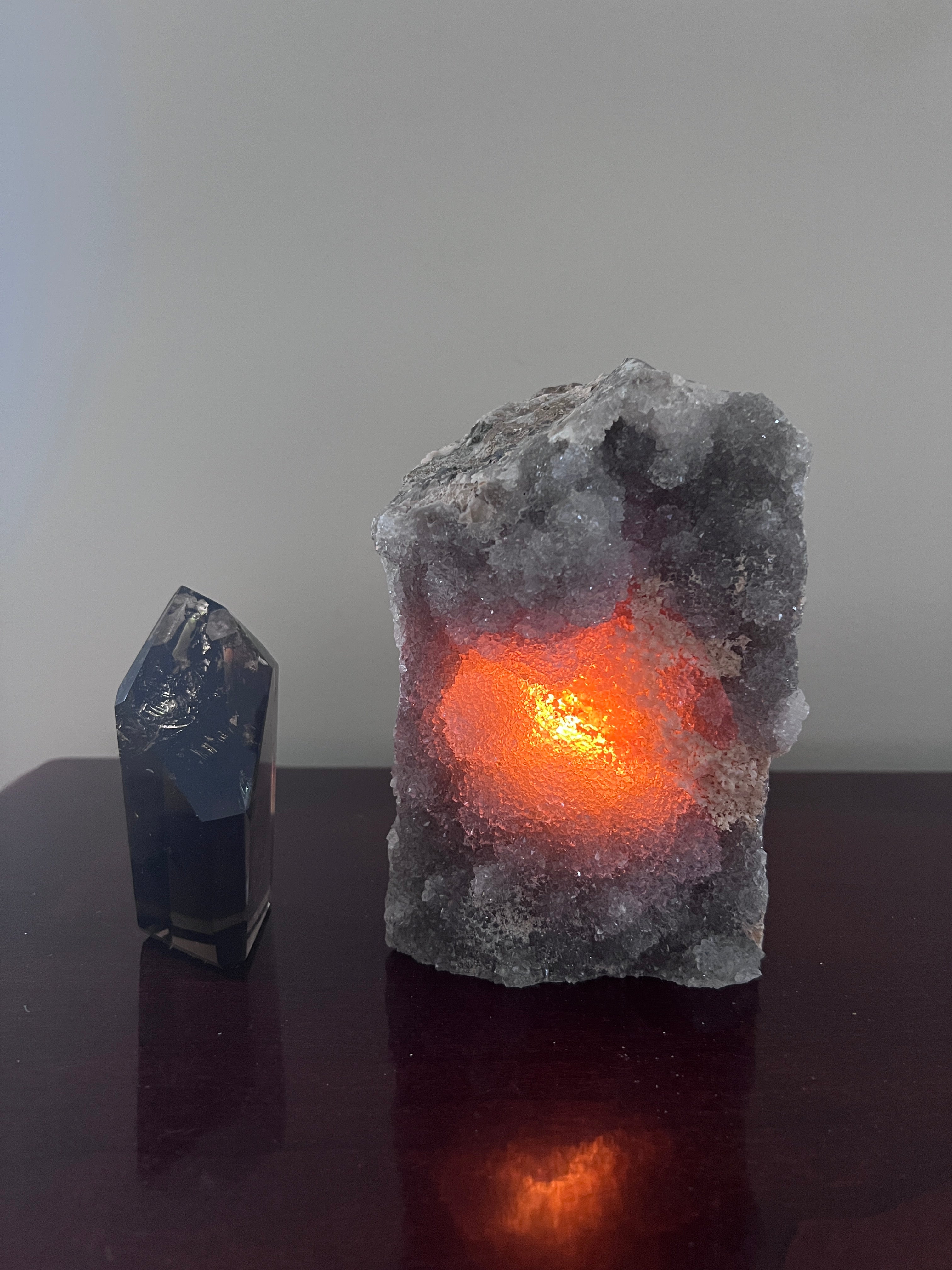 Amethyst Cluster Crystal Lamp image 2