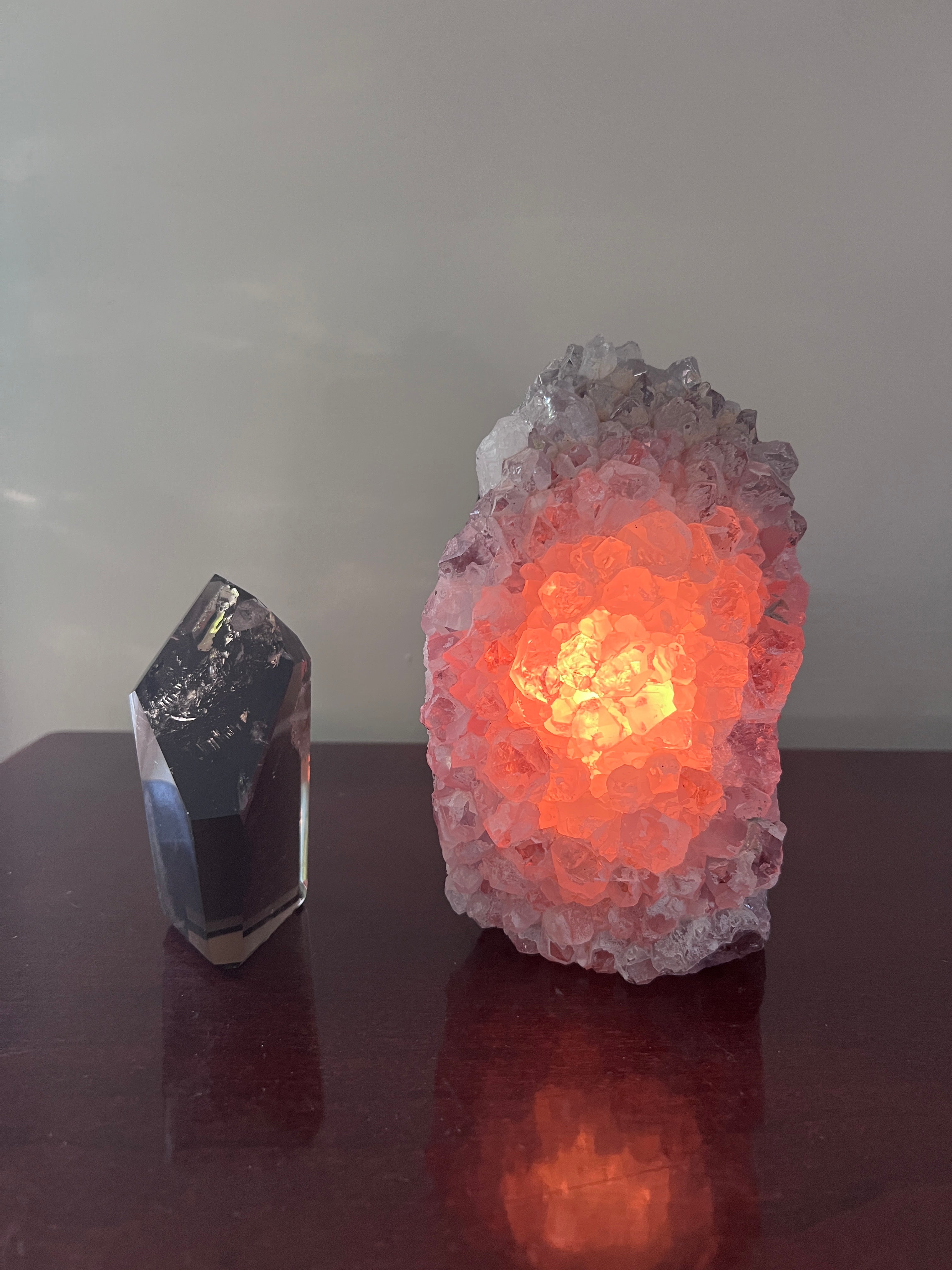 Amethyst Cluster Crystal Lamp image 0