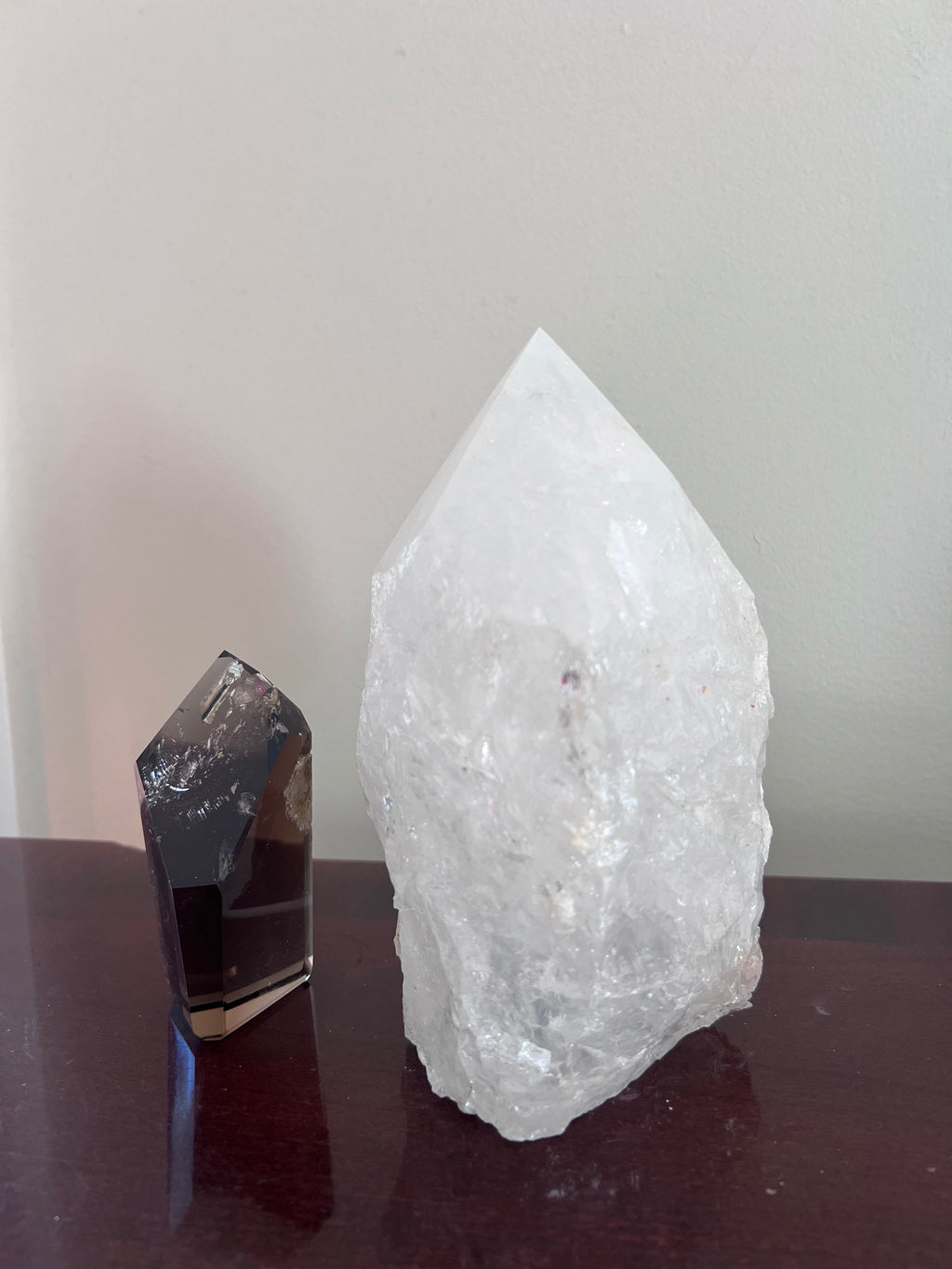 Clear Quartz Polished Point Crystal Lamp image 1