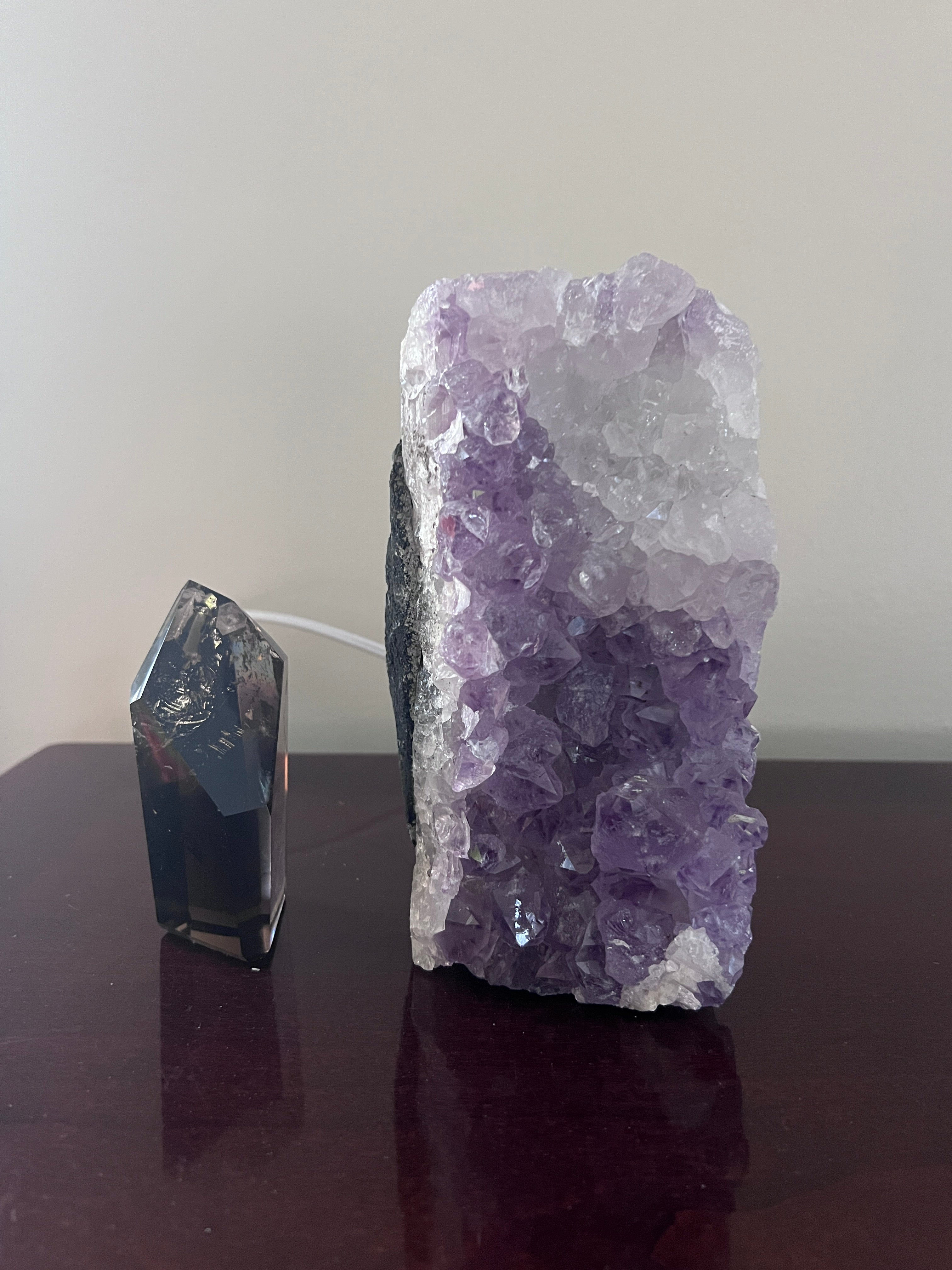 Amethyst Cluster Crystal Lamp image 3