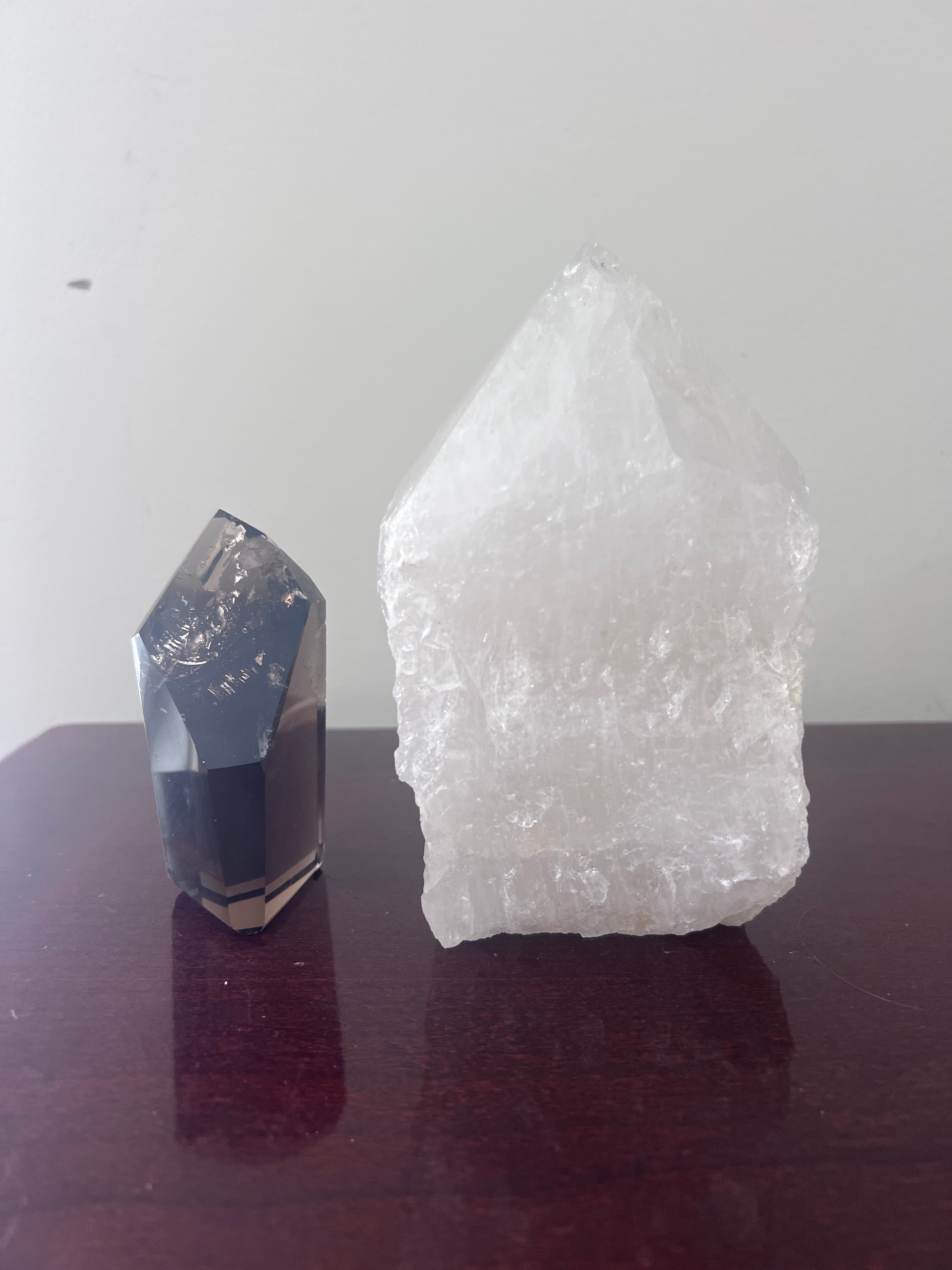 Clear Quartz Polished Point Crystal Lamp