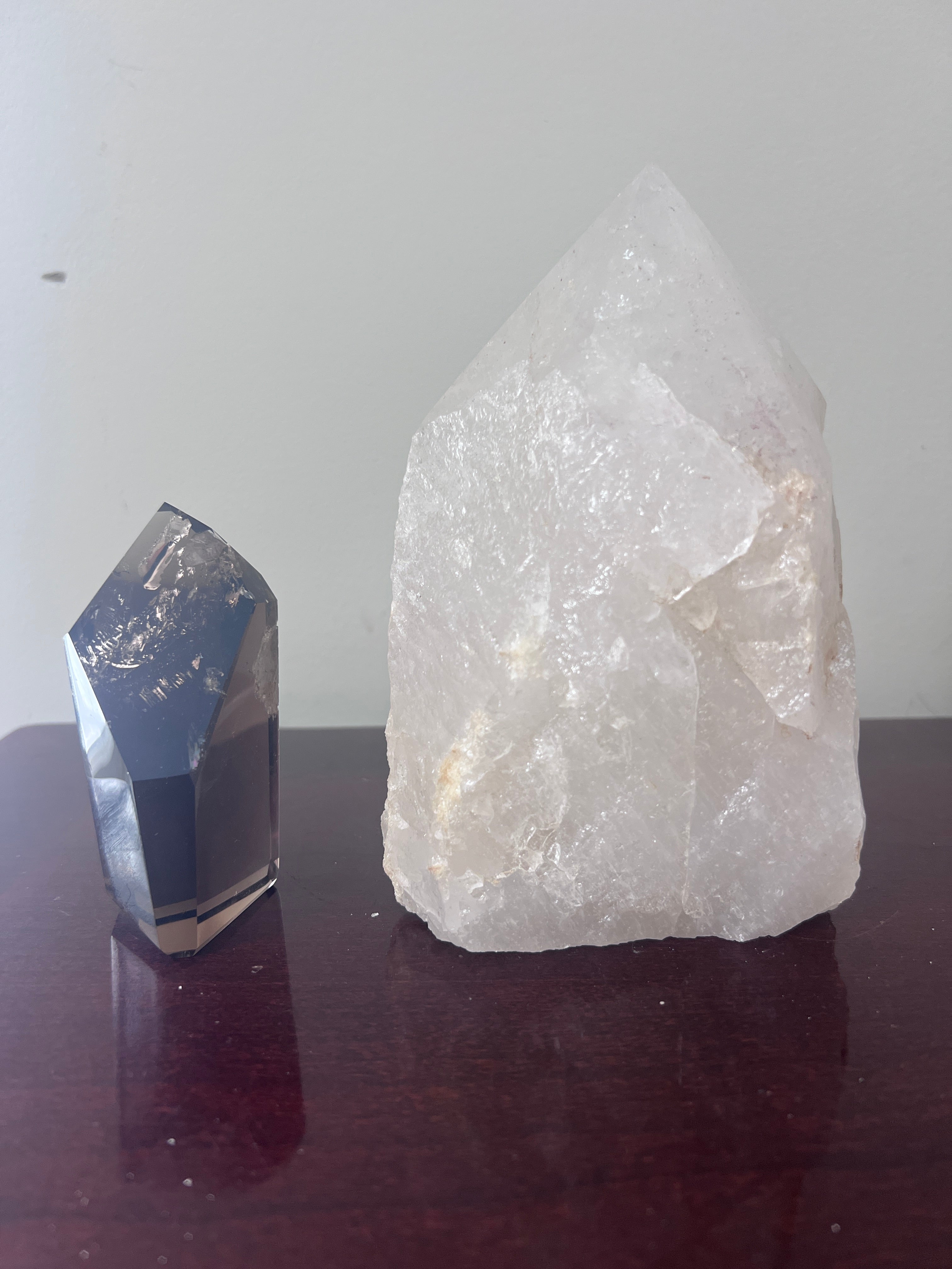 Clear Quartz Polished Point Crystal Lamp