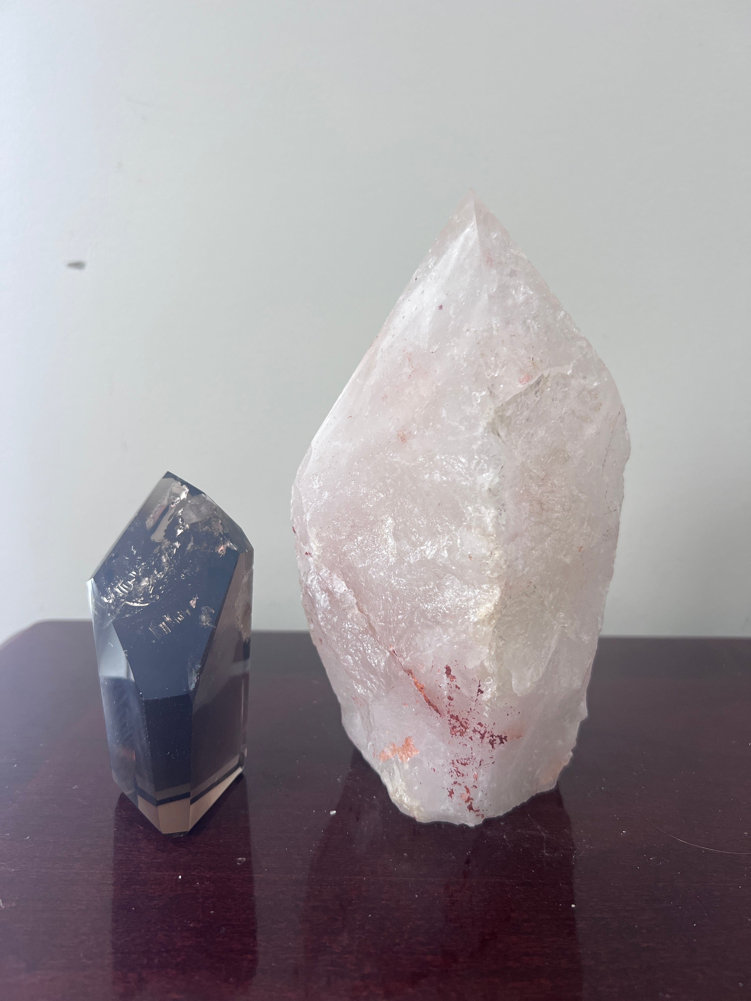 Clear Quartz Polished Point Crystal Lamp
