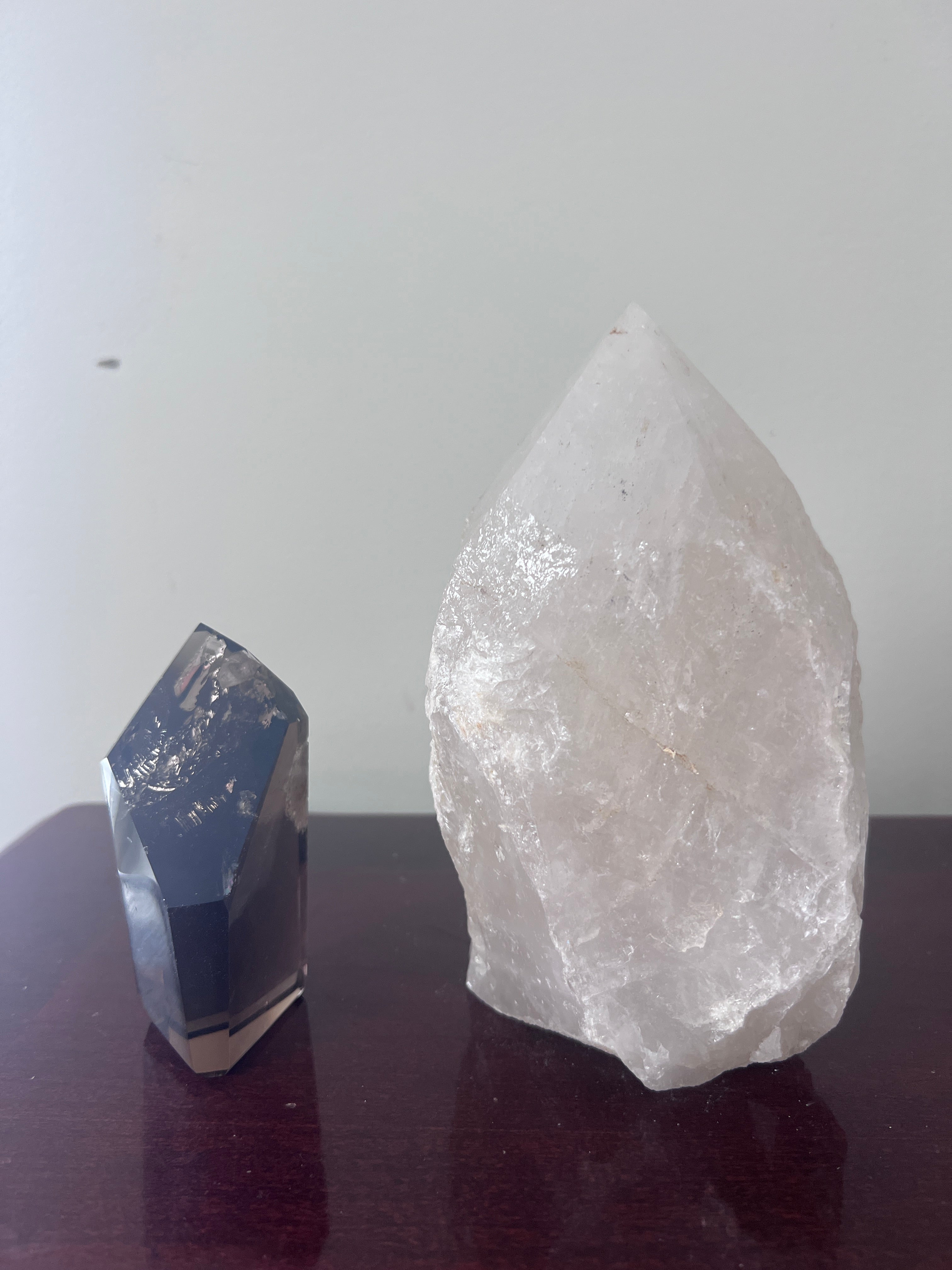 Clear Quartz Polished Point Crystal Lamp