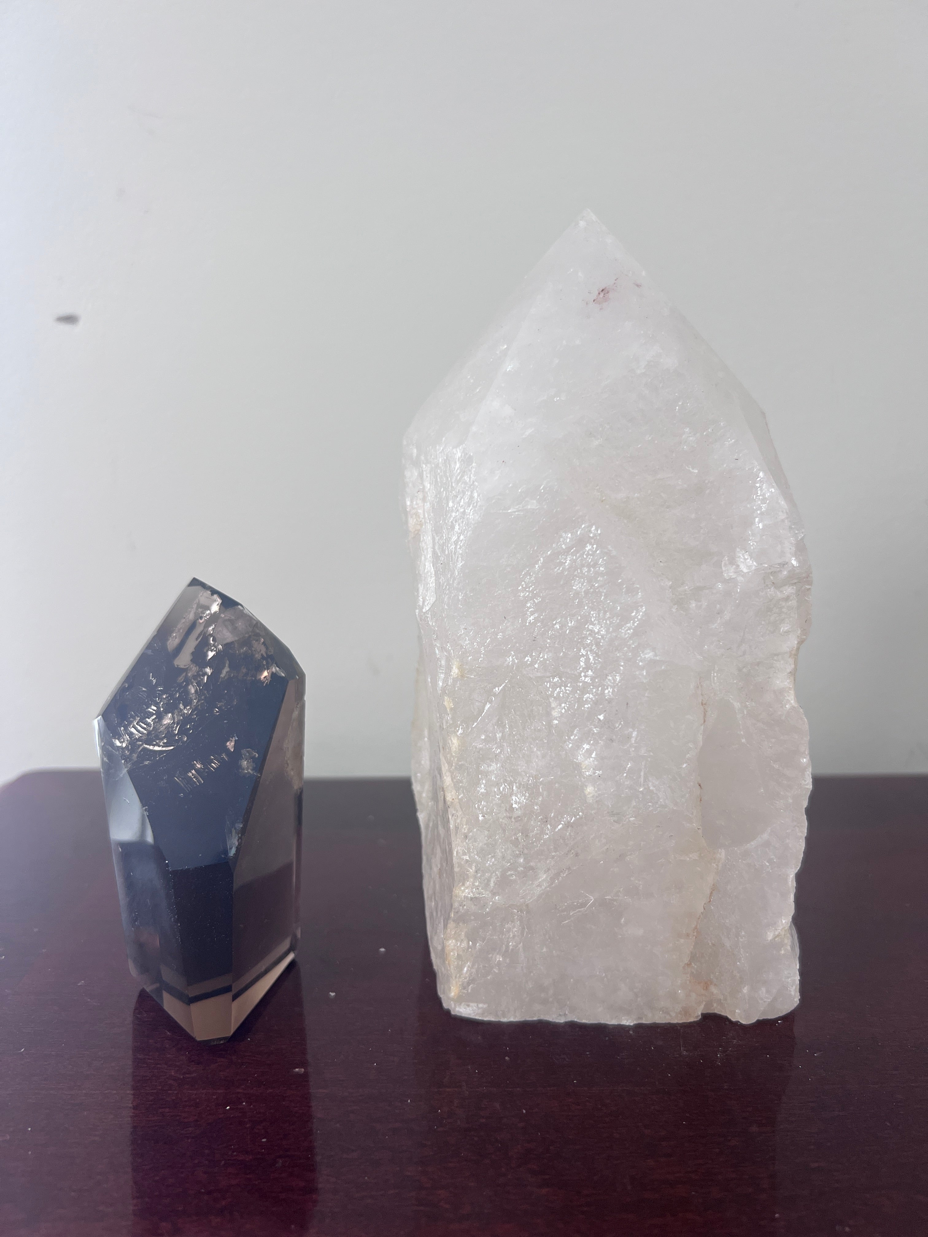 Clear Quartz Polished Point Crystal Lamp