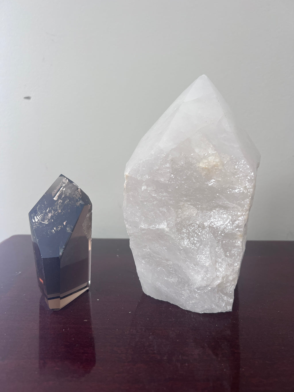 Clear Quartz Polished Point Crystal Lamp