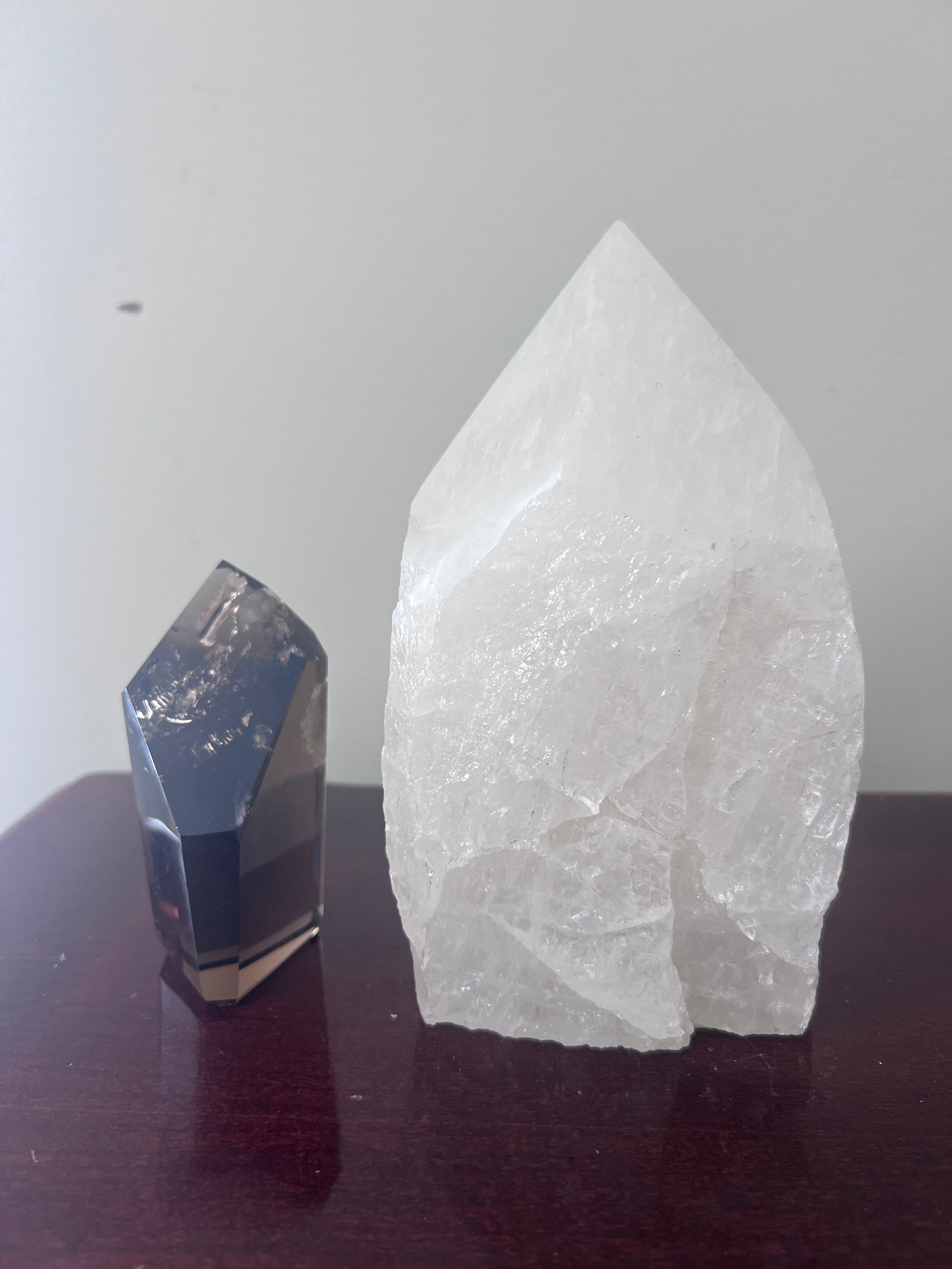 Clear Quartz Polished Point Crystal Lamp