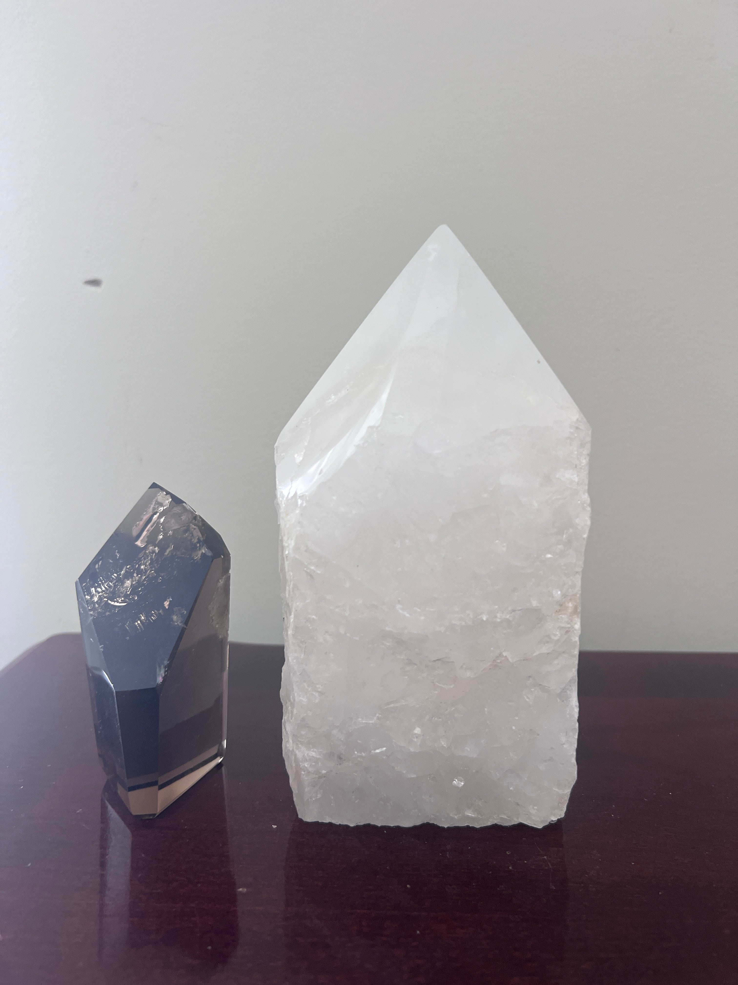 Clear Quartz Polished Point Crystal Lamp