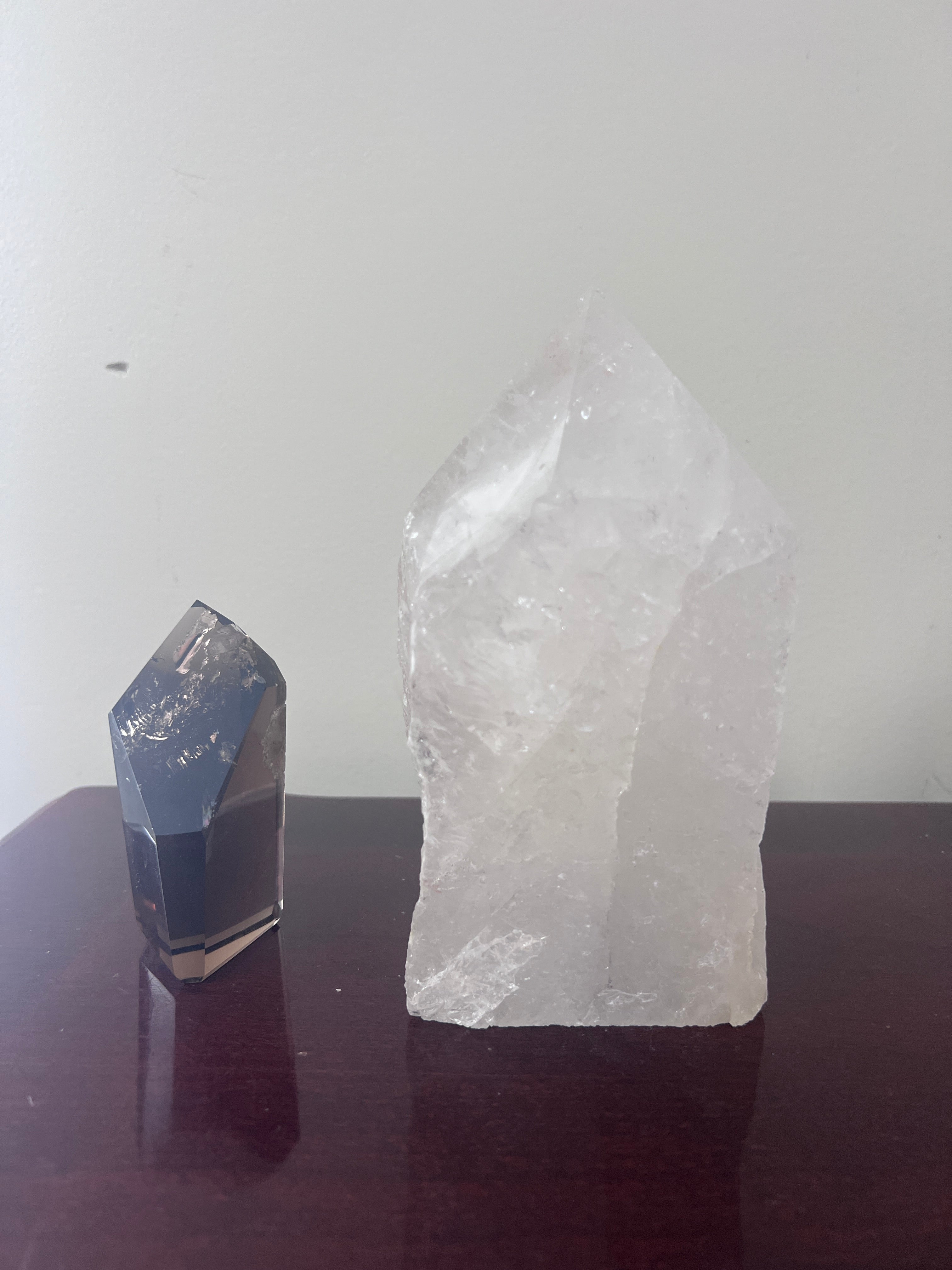 Clear Quartz Polished Point Crystal Lamp