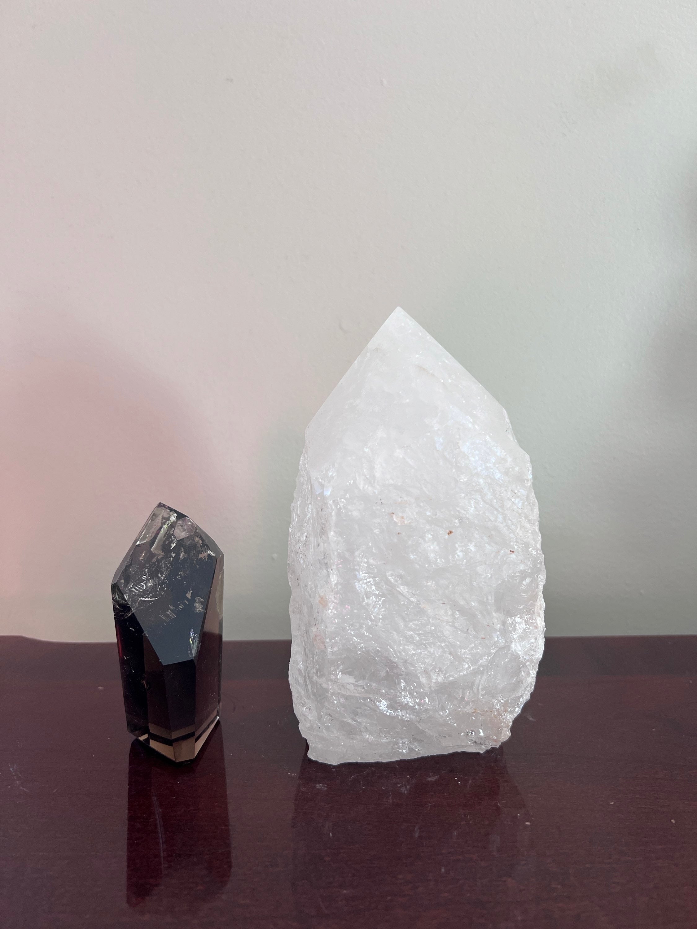 Clear Quartz Polished Point Crystal Lamp image 3