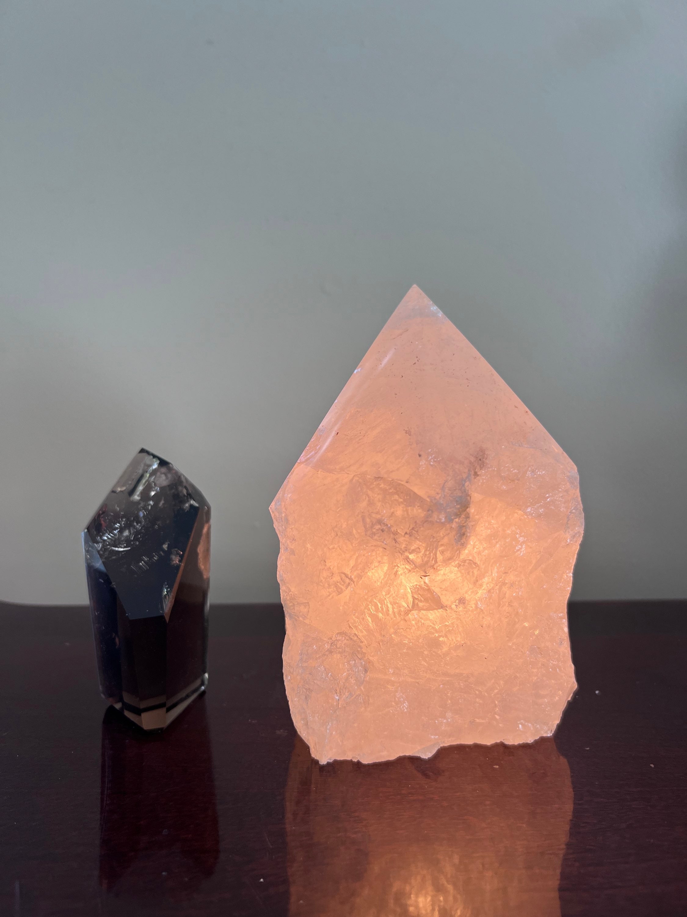 Clear Quartz Polished Point Crystal Lamp image 4