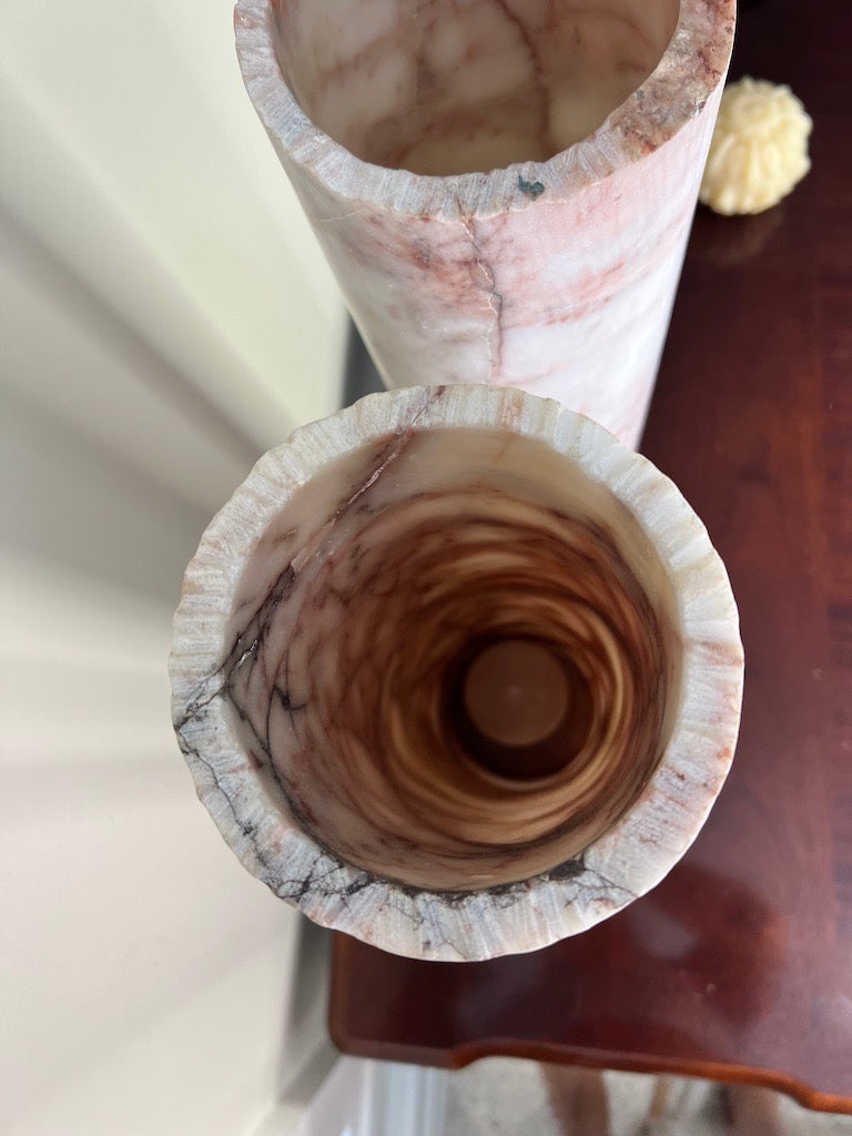 Cherry Blossom Calcite Cylinder Crystal Lamp image 4