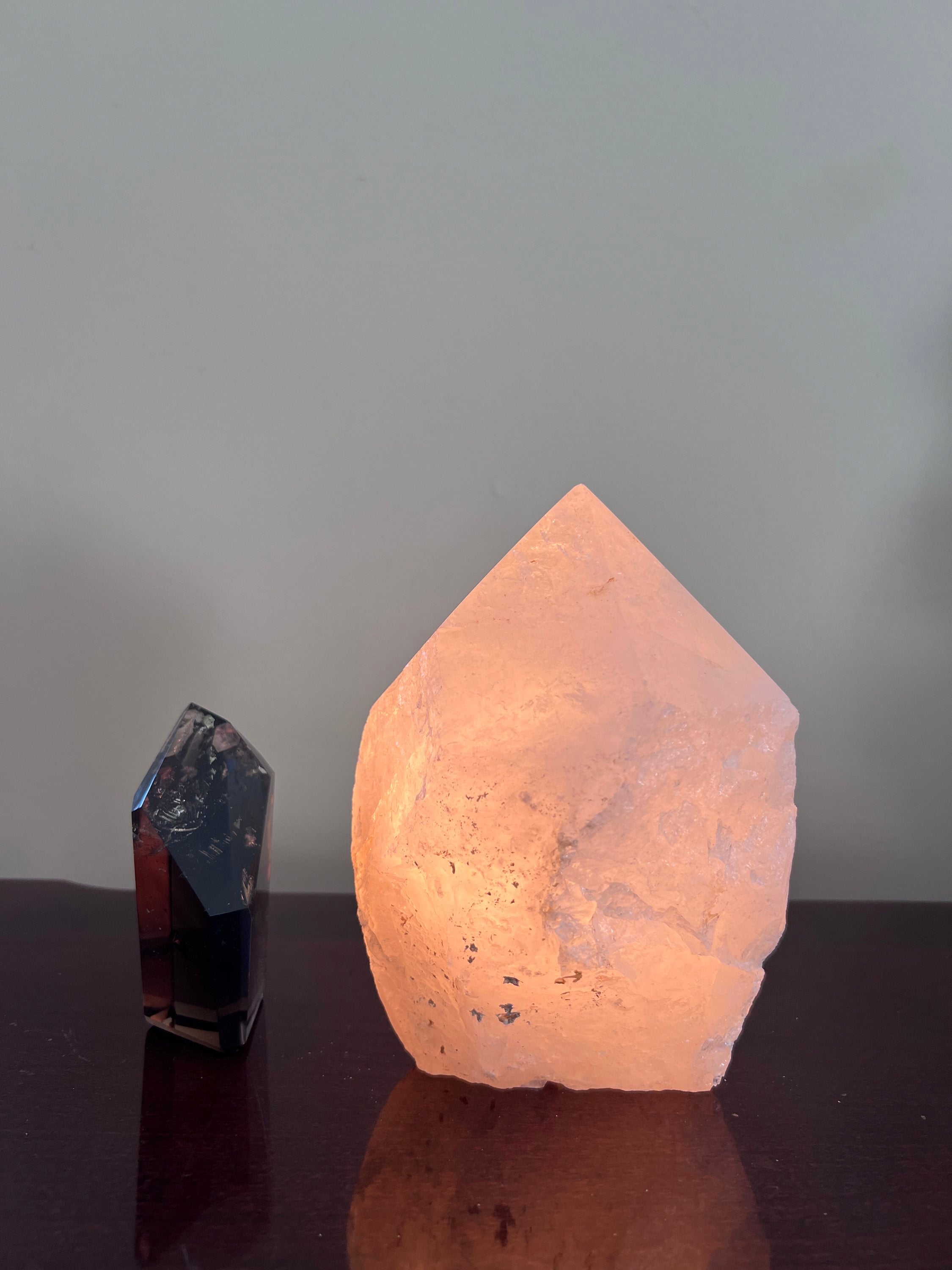 Clear Quartz Polished Point Crystal Lamp image 8
