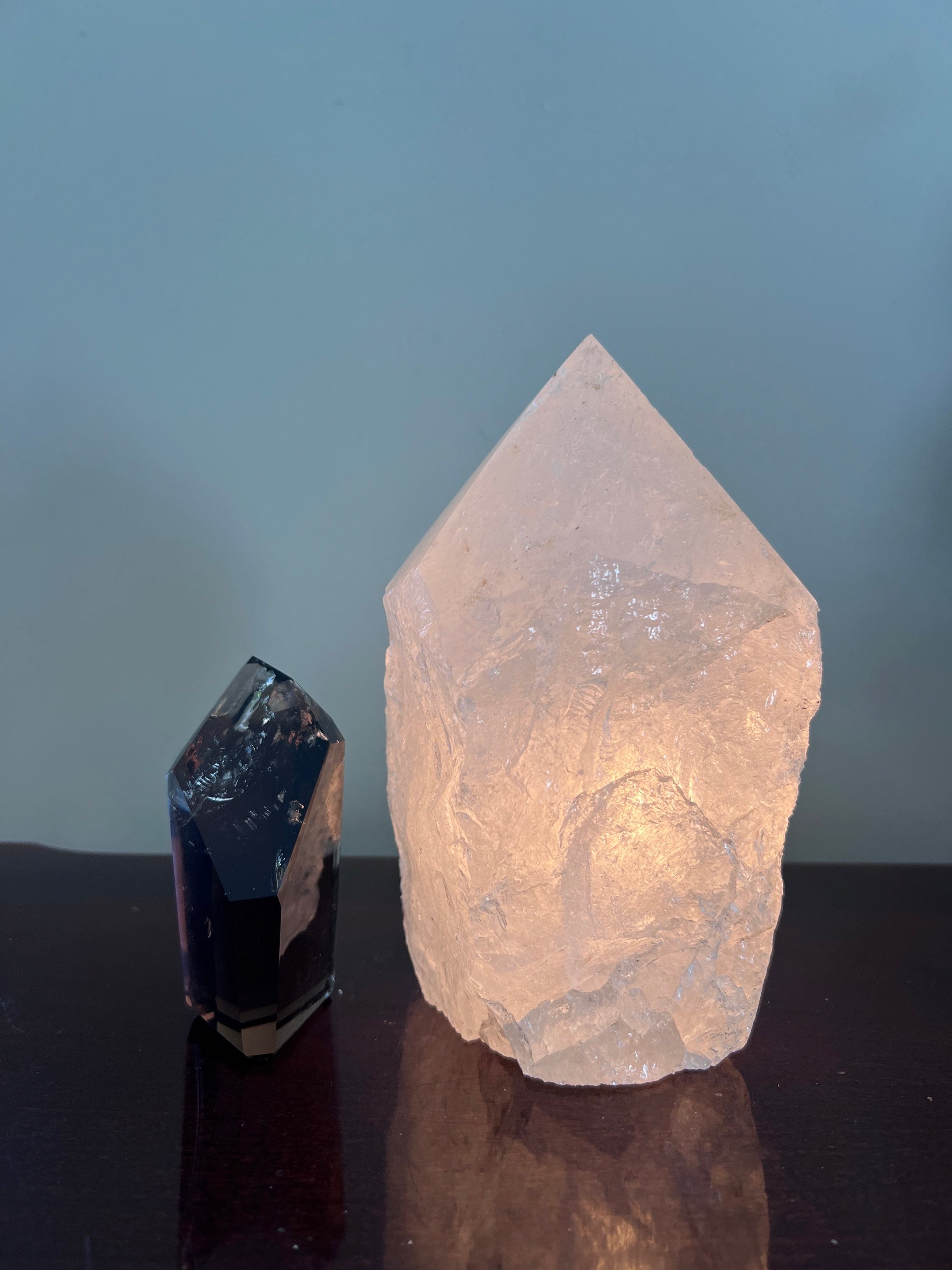 Clear Quartz Polished Point Crystal Lamp image 6