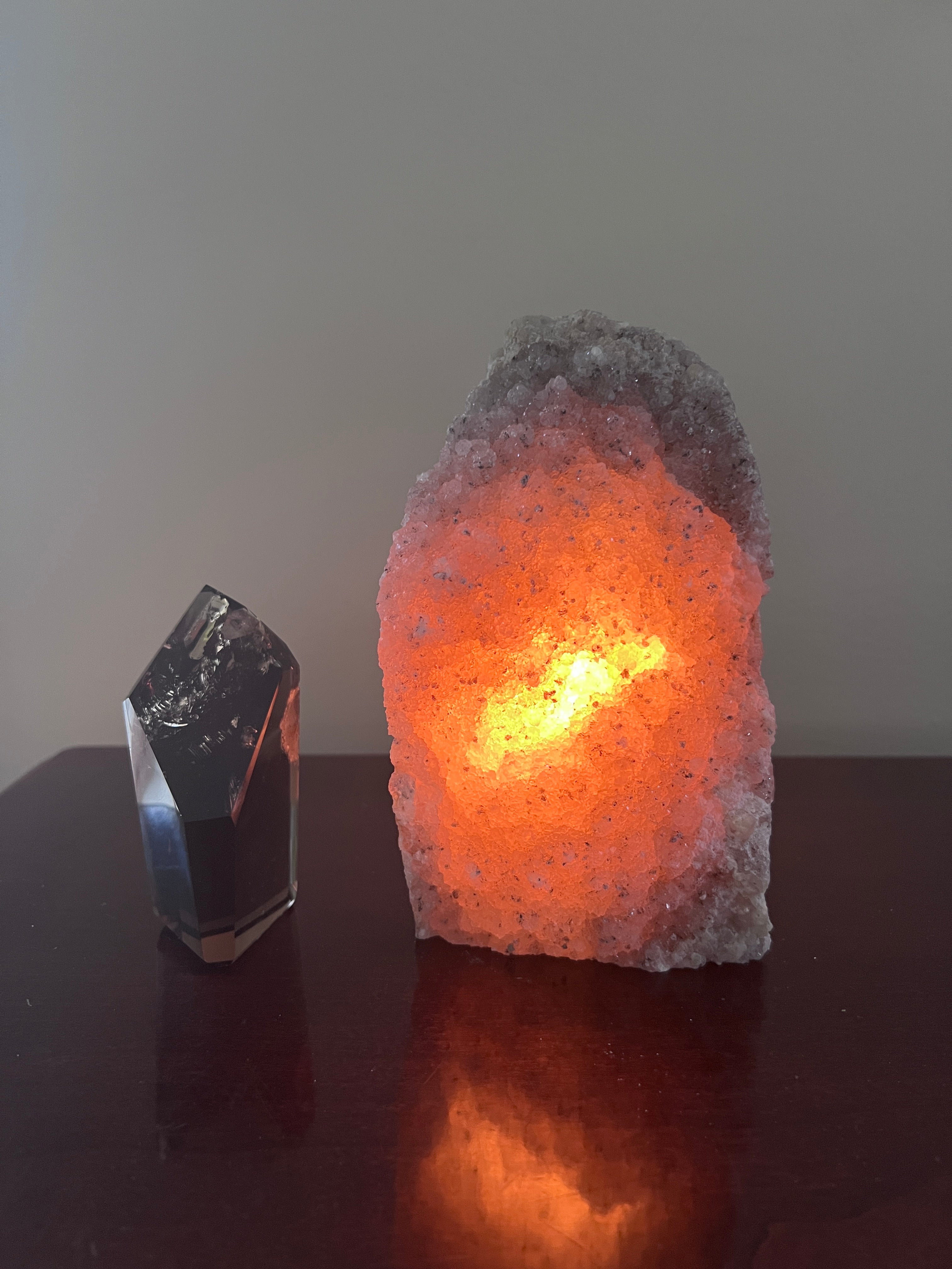 Amethyst Cluster Crystal Lamp image 0